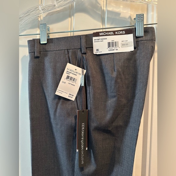 Michael Kors Collection Kids' Grey Wool Blend Dress Pants, Size 12, NWT - Picture 6 of 7